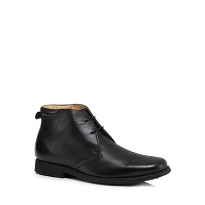 Henley Comfort Black chukka leather boots